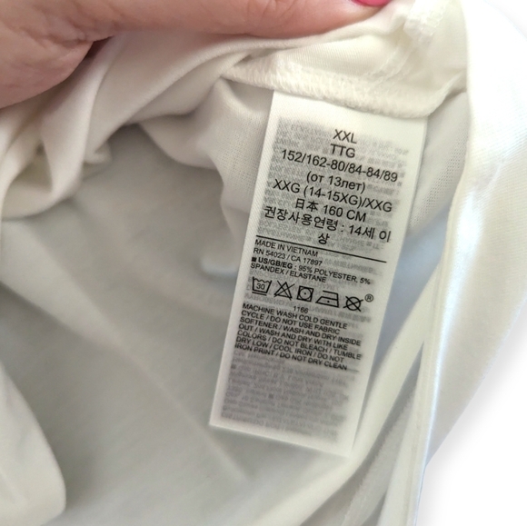 New Gap Kids Raglan Graphic Tee Shirt Long Sleeve Tee Hearts Size XXL 14 - Picture 7 of 9